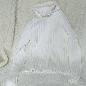 Women's St John's Bay White Sweater